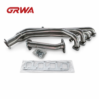Collecteur d'échappement GRWA en promotion pour Nissan 240SX KA24DE S13 1991-1994, en acier inoxydable SS201 poli miroir, 1,25 mm