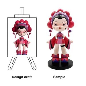 Unisex Collectible Artificial Poly Resin Art Action Figure 3D Printed Customized Cute Cartoon Toy Model Figurines