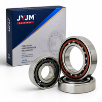 JYJM OEM 7302 Bantalan Bola Kontak Sudut 15x42x13mm Kecepatan Tinggi Baja Krom Baris Tunggal Suku Cadang Motor Spindle Mesin CNC