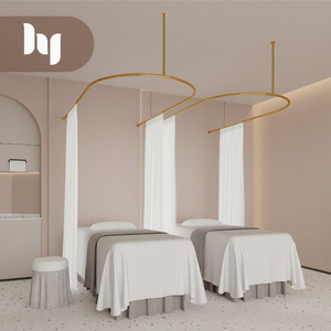 Rideaux <span class=keywords><strong>de</strong></span> <span class=keywords><strong>salon</strong></span> <span class=keywords><strong>de</strong></span> haute qualité, mobilier <span class=keywords><strong>de</strong></span> <span class=keywords><strong>salon</strong></span> <span class=keywords><strong>de</strong></span> beauté, tringle à rideau d'isolation en fer forgé en forme <span class=keywords><strong>de</strong></span> U - Product Image 1