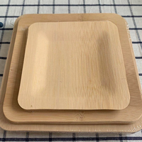 Assiettes rondes en bambou naturel jetables et réutilisables, vaisselle écologique pour la maison, les dîners, les mariages et la restauration