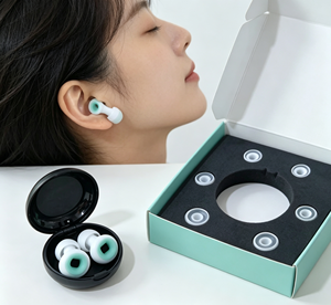 Bouchons d'oreilles de protection auditive avec réduction du bruit de 25 à 32 dB, modèle électronique en silicone pour tir tactique, impression de logo personnalisée - Product Image 2