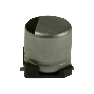 Condensateur SMD EEV-HA0J470R 47 uF 20% 6.3V à montage en surface, canal fabricant, 47 uF CAP ALUM - Product Image 1