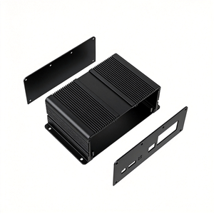 Boîtier de commande en alliage d'aluminium anodisé, protection IP54, profilé extrudé, noir, certifié ISO9001 CE, Hongfa Shunda pour - Product Image 1