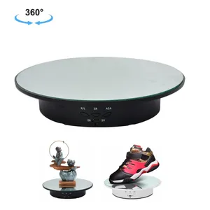 Новейшие тенденции 20 см USB Электрический зеркальный Вращающийся поворотный стол Витрина реквизит для видеосъемки поворотный стол для фотографии с 8 кг