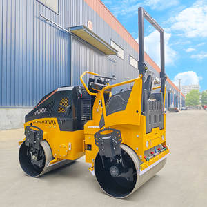 Manuelle <span class=keywords><strong>Mini</strong></span>-Führung Vibration <span class=keywords><strong>Road</strong></span> <span class=keywords><strong>Roller</strong></span> 3000kg Doppelt rommel Baby Ride <span class=keywords><strong>Walk</strong></span> Hand verdichter Huade Hydraulik pumpe Changfa Motor - Product Image 1