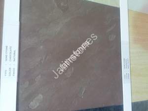 Losas y azulejos de piedra arenisca natural color chocolate para revestimiento de paredes, pisos, caminos de jardín, patios, paisajismo y construcción exterior. - Product Image 4