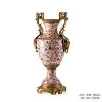 Bougeoir en porcelaine rose en laiton avec oiseaux colorés nouvelle lampe à huile Design pour décor à la maison décor de Table d'hôtel de bureau