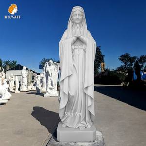 Католическая мраморная статуя Богородицы Фатимы в западном стиле, мраморная статуя, дева, скульптура - Product Image 2