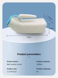 Vente en gros d'urinoirs à domicile pour hommes pot de chambre portable bouteilles de pipi pot d'urinoir pour hommes pot de chambre d'urinoir avec couvercle 1000ml - Product Image 2