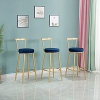 Moderner Luxus-Drehbar stuhl aus Gold leder Nordic Counter Furniture zum Essen mit hohem Küchen hocker und Steht isch