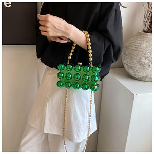 Yeni moda kadınlar için benzersiz akrilik kabarcık çanta lüks mermer debriyaj akşam çanta düğün balo - Product Image 4