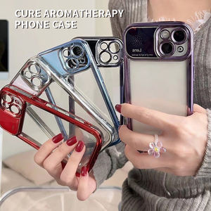 Custodia per telefono cellulare placcato in tinta unita trasparente con aromaterapia per iPhone15Promax <span class=keywords><strong>Apple</strong></span> 14Pro <span class=keywords><strong>14</strong></span> 13 <span class=keywords><strong>cover</strong></span> protettiva - Product Image 2