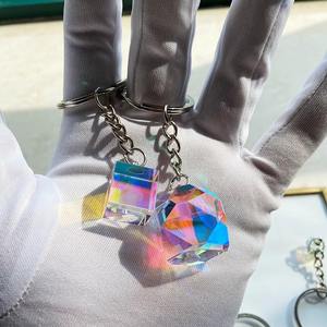 Sun Catcher Digital Photo Crystal Keychain com cor prisma cubo pingente-Eco-friendly Moderno Simplicidade Graduação Presente - Product Image 2