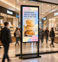 Écran d'affichage numérique LCD pour vitrine, haute luminosité, pour fenêtre en verre, écran publicitaire 4K, intérieur/extérieur