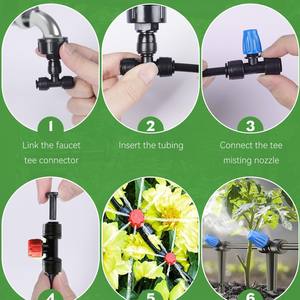 Kit d'irrigation par micro-pulvérisation 15m, double ensemble, raccord rapide PVC, arrosage automatique pour jardin, jardinière, serre, système d'irrigation goutte-à-goutte - Product Image 2