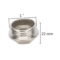 Accessoires de plomberie à prix d'usine, raccords de tuyauterie en acier inoxydable 201, bouchon d'extrémité à filetage mâle 1/2, 3/4, 1 pouce