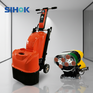 Шлифовальная машина для бетона с двумя большими дисками (6 дисков), 540 мм, с двигателем Wonder, для нанесения эпоксидных покрытий на полы - Product Image 1