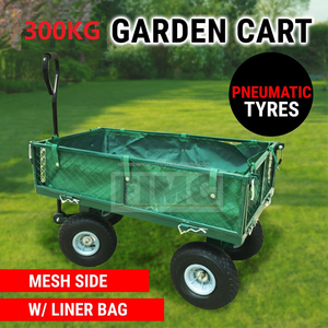 Chariot de jardin Yardworks en acier à <span class=keywords><strong>4</strong></span> <span class=keywords><strong>roues</strong></span> avec côtés amovibles en maille, capacité de 600 lb, chariot de travail de jardin, <span class=keywords><strong>remorque</strong></span> - Product Image 6