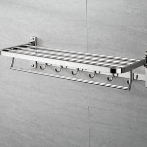 Modern <b>Wall</b> <b>Mounted</b> Aluminum Bathroom Accessories Set Towel Rack <b>Shelf</b> Holder Rustproof Bathroom Hardware Set - Product Image 4
