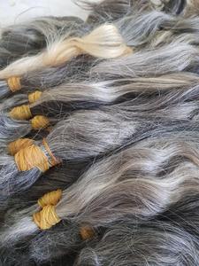 Cheveux vierges naturels blonds du népal, chevelure humaine à racines non-chimique, facile à nettoyer, # platine - Product Image 4