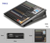 TRAIS Offre spéciale Table de mixage audio analogique professionnelle TFB 12 canaux pour console de mixage DJ Performance Singing Party