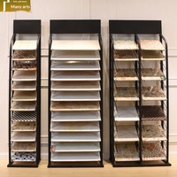 Présentoir pour carreaux, Présentoir pour portes d'armoires, Présentoir en aluminium à panneaux, Présentoir pour échantillons de pierre, Étagère