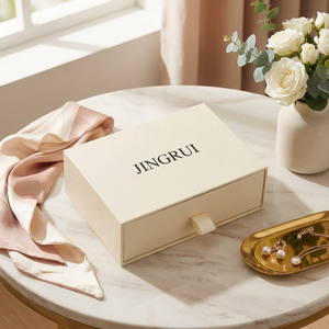 Premium Custom Logo Print Luxury Rigid <b>Paper</b> Box Custom Size Craft Gift Packaging Cosmetic Jewelry High End Recycled Materials - Product Image 2