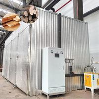 Four de séchage FSD-5 5m 380V 18kw en alliage d'aluminium SUS304 à air chaud/vapeur/électrique pour blocs de bois, sécheuse de pièces de bois, machine de séchage du bois