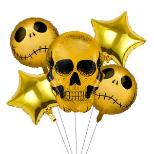 Ensemble de ballons en aluminium de sorcière citrouille d'Halloween, décoration de scène de festival fantôme, ballons de décoration de fête. - Product Image 4