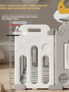 Parc de jeu pliable pour enfants Panda en HDPE, barrière de sécurité écologique pour bébé, enclos d'activités intérieur, clôture pliable pour tout-petits - Product Image 4