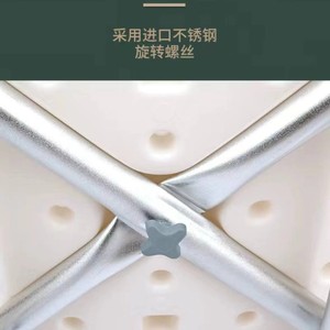 Banc de douche Hengshunhe en alliage d'aluminium avec dossier et accoudoirs, hauteur réglable, équipement de sécurité pour salle de bain - Product Image 4