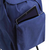 Chariot de courses Gimi Argo Blue 42L, pratique et élégant