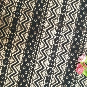 Lace Fabric Cotton Nylon Fabric Lace for Wedding Dress Clothing Design Manufacture Stock a Lot Black White Embroidery Fabric