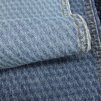 Tissu en denim jacquard tendance avec motif géométrique pour jeans, vestes, pantalons et vêtements