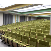 Offre Spéciale Amorti Amphithéâtre Sièges Pliage Chaise de Salle de Conférence Avec Table D'écriture Pad