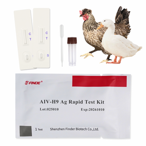 Kit de test rapide pour le virus de la grippe <span class=keywords><strong>aviaire</strong></span> H9 (AIV-H9 Ag) Instrument vétérinaire pour le diagnostic et la détection des maladies de la volaille - Product Image 1