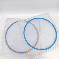 Boîtes blister pour anneaux de support de plaquettes de 6 et 7 pouces, en PET transparent, pour salle blanche Classe 100