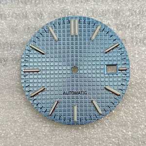 Accessoires de montre chinois NH35 31,8 mm, cadran en chêne modifié <span class=keywords><strong>Seiko</strong></span>, clous argentés, luminescence verte - Product Image 4