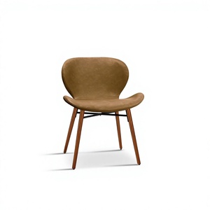 Silla de Comedor KirKasa de Estilo Nórdico Moderno, de Metal y Cuero Sintético, para Hogar, Bar, Comedor, Oficina, Apartamento, Hotel - Product Image 3