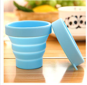 Cangkir teleskopik, cangkir silikon dapat dilipat perjalanan luar ruangan Multi gaya ramah lingkungan - Product Image 4