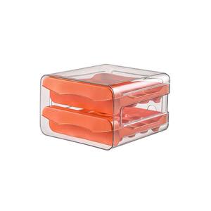 1 Stück Küchen-Eier-Aufbewahrungsbox Kühlschrank Frischhaltedose Kunststoff 2-Schicht-Schubladentyp Große Kapazität Aufbewahrung Haushalt Küchenorganizer Regal - Product Image 6