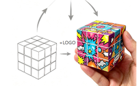 Professioneller 3x3 Speed Cube Stickerfrei mit Reibungsloser Rotation, Zauberwürfel für Wettbewerbe, Gehirntraining-Spielzeug, UV-beständig, Umweltfreundliches ABS