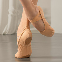 Chaussures de danse latine en tissu élastique, semelle souple, chaussures de pratique de ballet, entraînement de danse de salon pour adultes