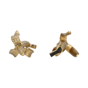 Fermalibri Decorativi a Forma di Banana, Finitura Dorata, Accessori da Scrivania Scultorei per Casa, Ufficio e Biblioteca - Product Image 6