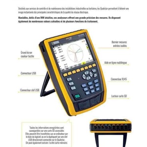 Analyseur de qualité d'alimentation Chauvin Arnoux CA8345, compteur d'énergie intelligent triphasé, instrument de test électrique professionnel - Product Image 2