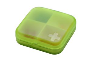 Portable Four-Compartment Plastic Medicine <b>Storage</b> Box New Sub-Packed <b>Small</b> Tablet Dustproof Pill <b>Boxes</b> for Home Use or Travel - Product Image 4