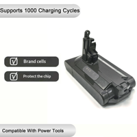 Batterie haute capacité 25,2 V 2,5 Ah, largement utilisée pour les aspirateurs à manivelle