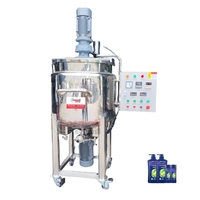Agitateur mélangeur pour savon liquide, réservoir de mélange 50L 100L, équipement de mélange, machine de fabrication de détergent lessive et de shampoing