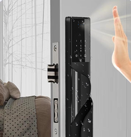 Serrure de porte intelligente en aluminium étanche IP68 avec caméra, reconnaissance faciale 3D, interphone vidéo, application Tuya, Wi-Fi